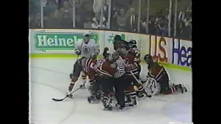 Devils vs Bruins scrum - May 5, 1994
