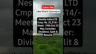 Nestle India LTD Board Meeting #nifty #stockmarket #banknifty #niftytrading #niftyfuture #trading