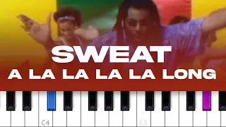 Inner Circle - Sweat (A La La La La Long) (piano tutorial)
