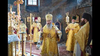 Предстоятель УПЦ звершив недільне богослужіння у Києво-Печерській Лаврі