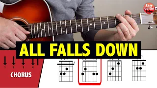 Alan Walker - All Falls Down Guitar Tutorial CHORDS