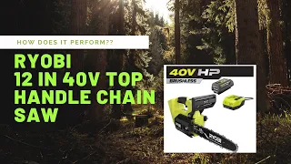 🪚🪵Ryobi 12” 40V cordless chainsaw - Having Second Thoughts??🪚🪵