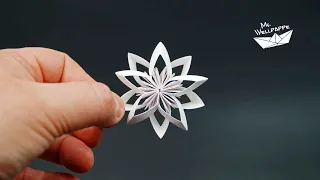 How to Make Paper Christmas Star Ornaments