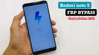 Redmi Note 5 FRP Bypass (MEI7) without computer || how to bypass Google account protection 2022