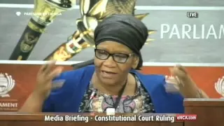 Mbete says ConCourt judgment made sound and critical findings