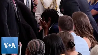 Basketball Player Faints at White House Event to Honor Team  | VOA News