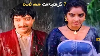 Ramesh Babu And Divya Bharti Tollywood Movie Interesting Comedy Scene | Kotha Cinemalu