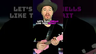 Smells Like Teen Spirit Ukulele Strumming Tutorial #shorts #ukulele #smellsliketeenspirit