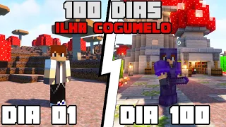 Eu Sobrevivi 100 Dias em uma ILHA COGUMELO no Minecraft Hardcore - O Filme