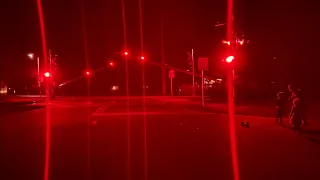 4 Night Highspeed Brightline Trains —  Railroad Crossing Gate — Micco, FL