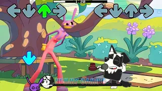 FNF NEW Amazing Digital Circus v2 vs Bluey, Bingo & Mackenzie Sings Can Can