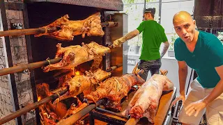 INSANE Street Food in ISTANBUL, Turkey - WHOLE LAMB BBQ + Turkish street food in Istanbul, Turkey