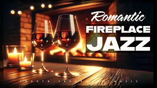 Romantic Fireplace Jazz | Smooth Saxophone | Lounge Music