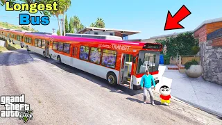 Franklin and Shinchan Make A World Longest Bus For los santos IN GTA V