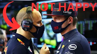 Max Verstappen's Race Engineer not happy with his attitude #f1