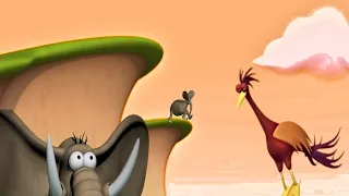 The bigger the better | Huge Bird arrives in the jungle! Gazoon #animation #funnyanimals #cartoons