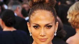 Jennifer Lopez Oscars Hair Tutorial: High Bun Updo