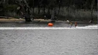 TOP GUN & SUPERMAN finish 2012 Mildura 100 Water Ski Race