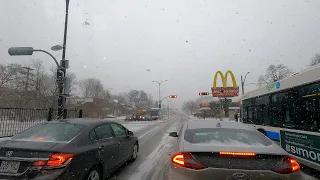 SNOWSTORM 4K VIDEO. WINTER CANADA. EP 613.GROPRO HERO 9 CINEMATICA. Boulevard de la Côte-Vertu.