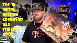 TOP 10 METAL RECORD COVERS SO BAD THEY'RE GOOD!  ALL OG VINYL PRESSINGS.