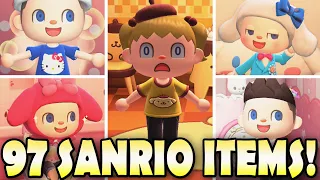 😻 All 97 SANRIO ITEMS & How To Get Them In Animal Crossing New Horizons!