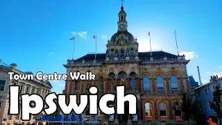 Ipswich, Suffolk【4K】| Town Centre Walk 2021