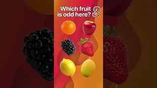 Which fruit is odd here? Riddle, puzzle, IQ test 🧠