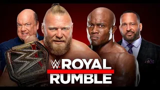 Brock Lesnar vs Bobby Lashley WWE Championship Match Royal Rumble 2022 - WWE Royal Rumble 1/30/22