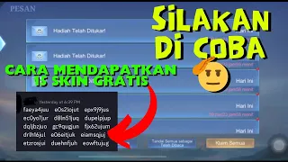 CARA MENDAPATKAN 15 SKIN GRATIS DI ML - Cara mendapatkan 15 kode redeem di mobile legends