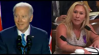 Biden EMBARRASSES Marjorie Taylor Greene on stage, crowd ERUPTS laughing