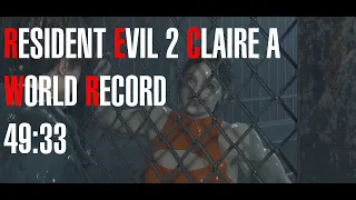 Resident Evil 2 Remake - Claire A Speedrun Former World Record - 49:33