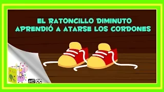 Cuentos Infantiles: El Ratoncillo diminuto aprendió a atarse los cordones [En Español]