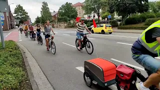 Sechste Fahrraddemo in Ibbenbüren