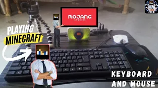 HOW TO PLAY MINECRAFT PE WITH KEYBOARD AND MOUSE