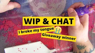 Diamond Paint With Me WIP & Chat | My week, the dentist, giveaway winner and more!