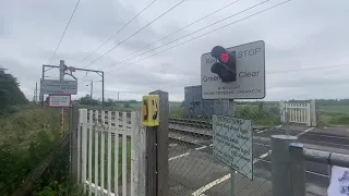 *Emergency Situation, Very Near-Miss* Holt Fen Level Crossing, Cambridgeshire