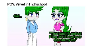 💚POV: Velvet when she's in highschool 💀😭 | Trolls Band Together | Gacha