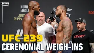 UFC 239 Ceremonial Weigh-In Highlights - MMA Fighting