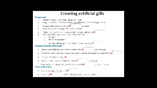 IELTS LISTENING PRACTICE - CREATING ARTIFICIAL GILLS - Gap-fill - Plus3 Test 2 Section 4