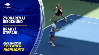 Zvonareva/Siegemund vs. Brady/Stefani Extended Highlights | 2023 US Open Semifinal