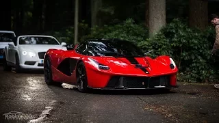 Supercars Arriving @Cars & Business - LaFerrari, Veyron, Aventadors, Olsson Huracán.. - LOUD Sounds!