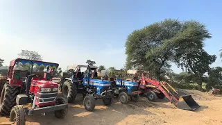 3 Tractors With Trolleys Full of Mud | Sonalika Di-35 | Mahindra 575 | Sonalika Di-55 | tractor