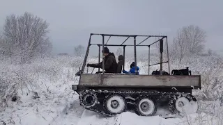 первый выезд)) самодельный вездеход