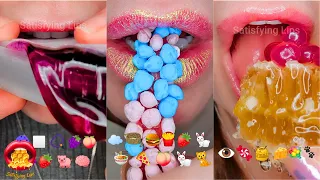 2 HOURS BRAIN MELTING Satisfying ASMR Eating Emoji Food Challenge Compilation Mukbang 먹방