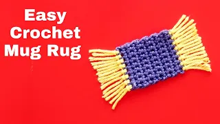 How to Crochet a Mug Rug | Crochet for Beginners