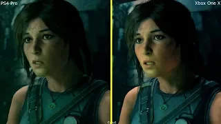 Shadow of the Tomb Raider PS4 Pro vs Xbox One X Very First Graphics Comparison