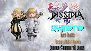 Dissidia NT Shantotto Intro/Result/Summon quotes