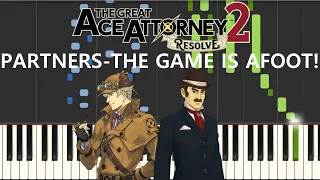 Partners ~ The Game is Afoot! - Piano Tutorial & Sheets - The Great Ace Attorney 2