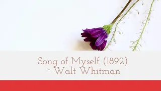 #SongofMyself#Walt Whitman (Complete Work) Song of Myself (Audio-Book)