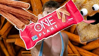 NEW ONE PROTEIN BAR REVIEW! PLANT-BASED Cinnamon Churro